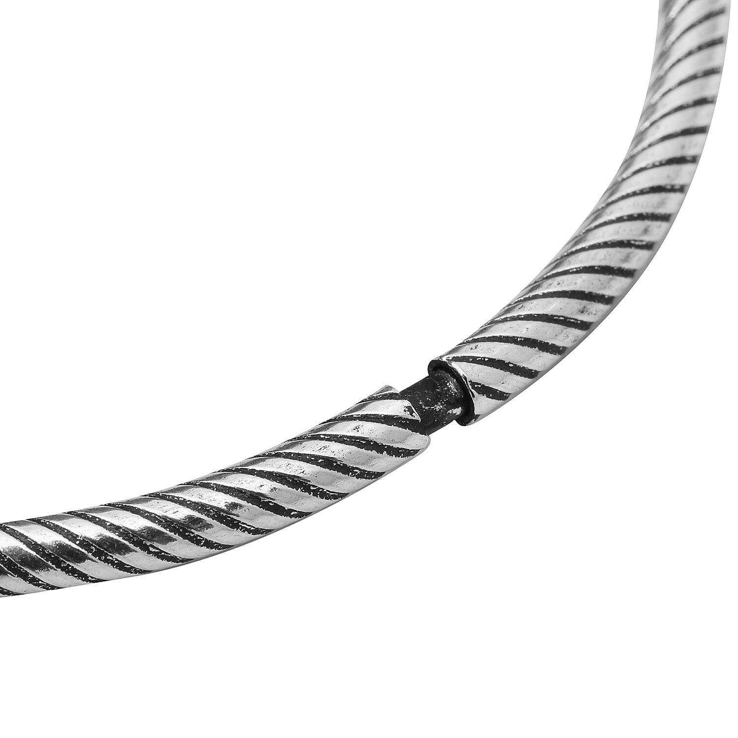 Sterling Silver Twisted Bracelet (Size 7), Silver wt 5.89 Gms