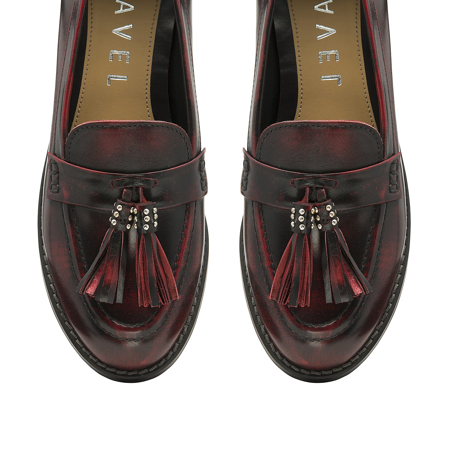 Ravel Bordo Levin Patent Leather Low Heel Loafers (Size 3)