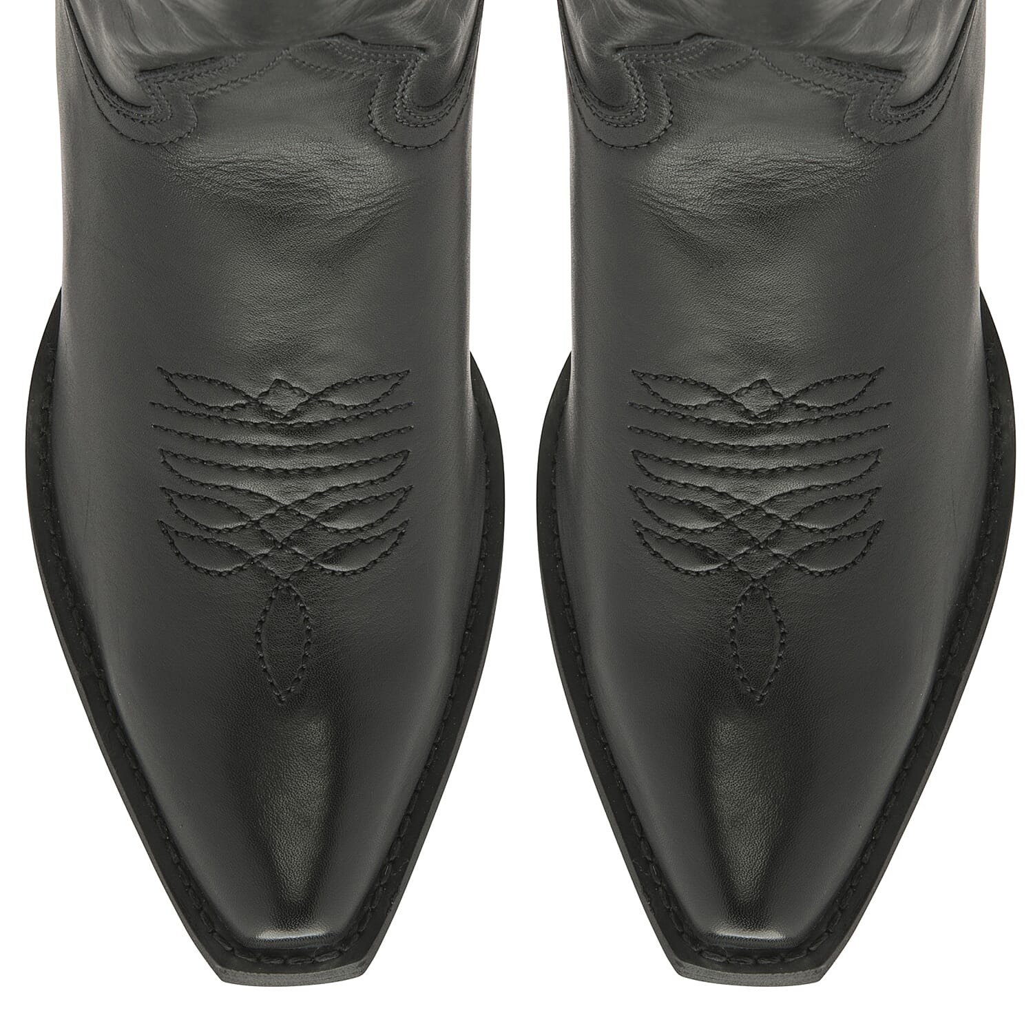 Ravel Black Kumara Leather Mid-Calf Boots (Size 3)