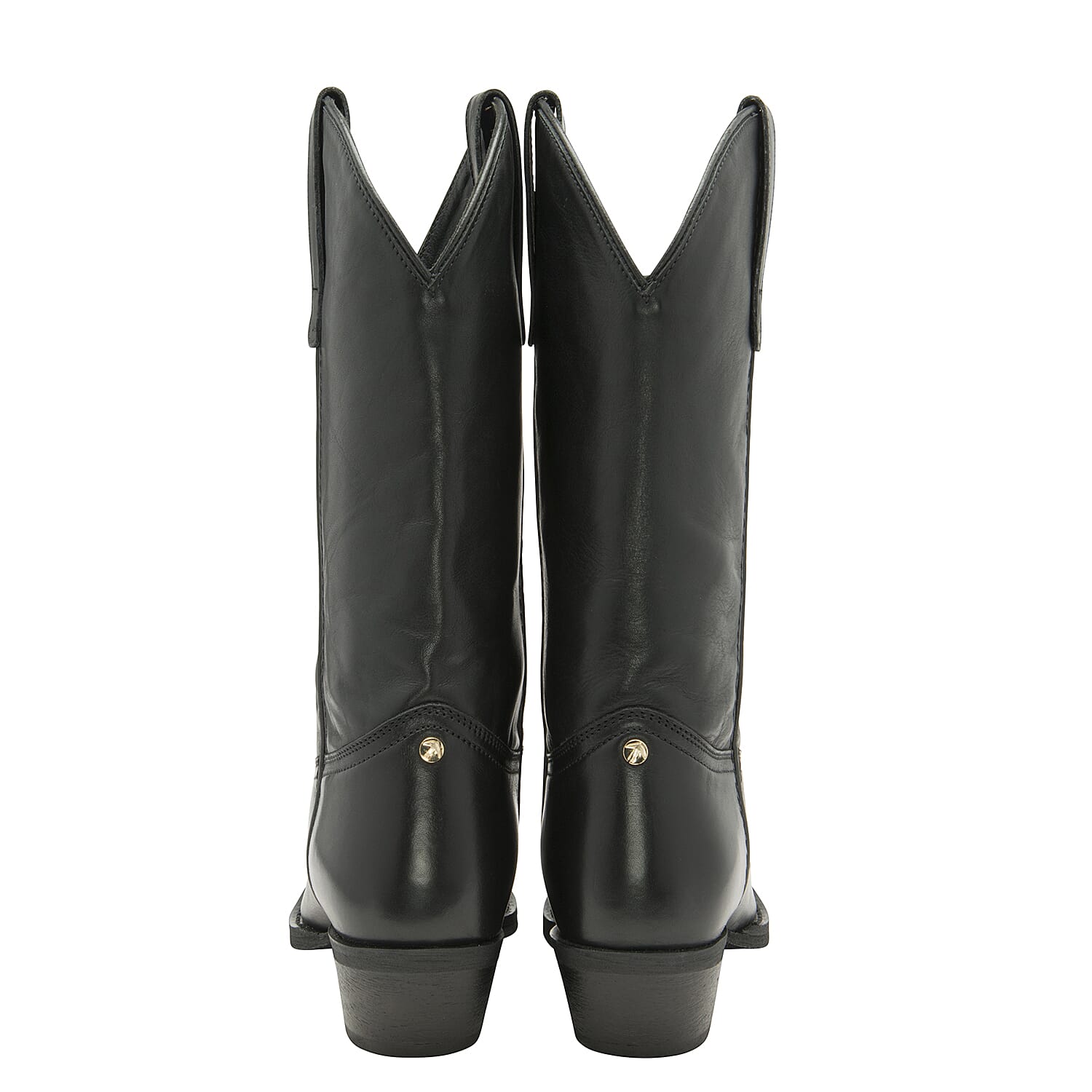 Ravel Black Kumara Leather Mid-Calf Boots (Size 3)