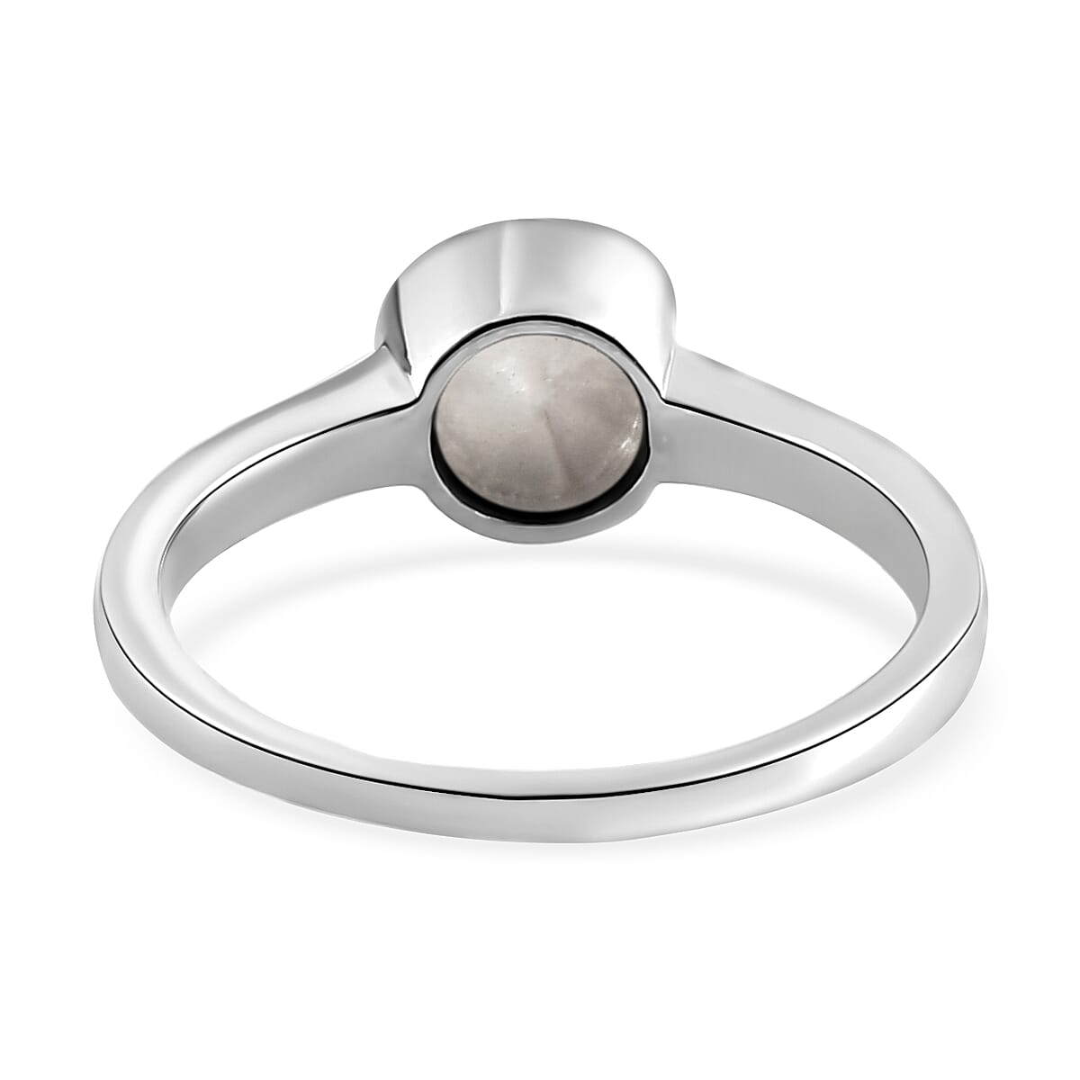 Royal Bali Collection - Polki Diamond Solitaire Ring in Platinum Overlay Sterling Silver