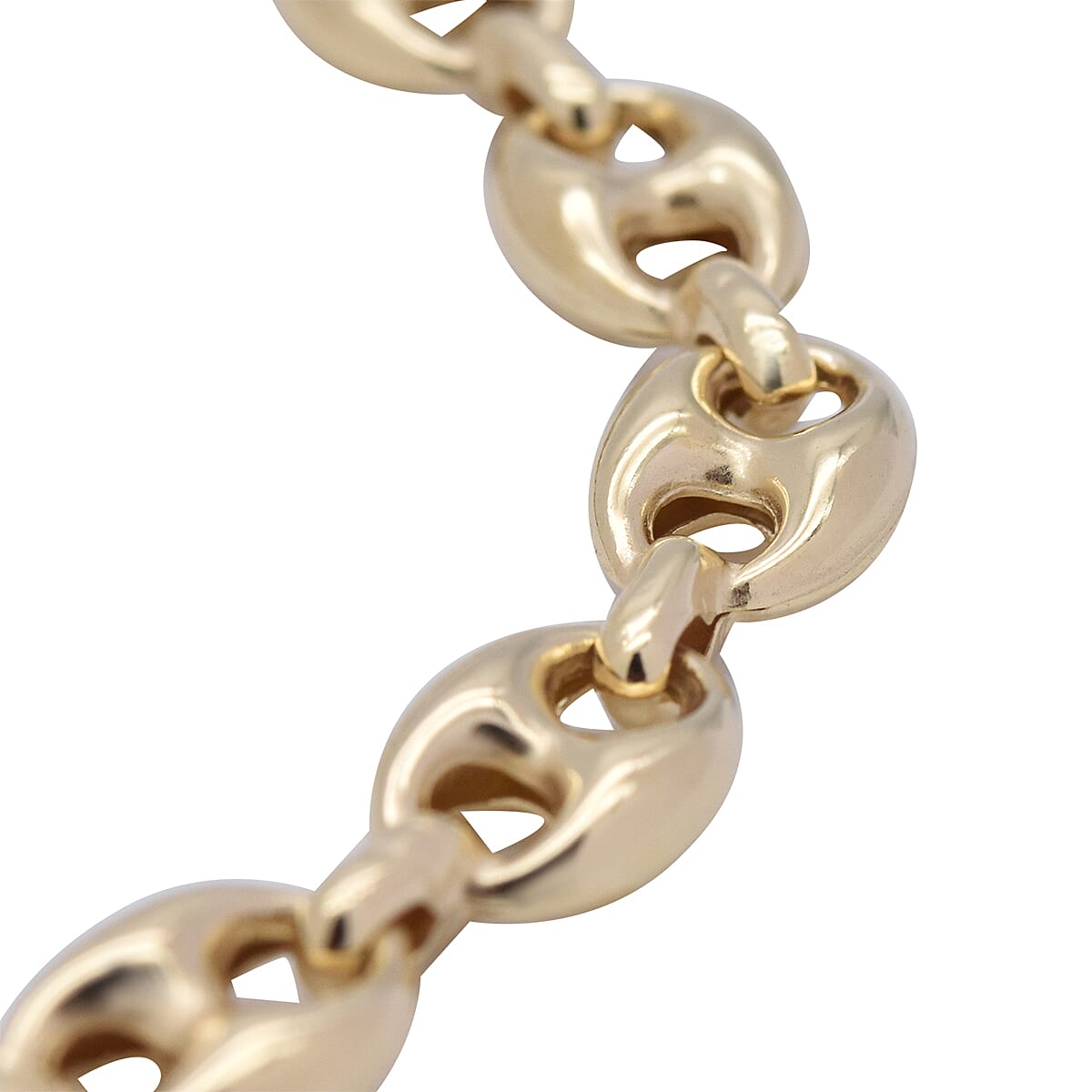 9K Yellow Gold Mariner Link Bracelet (Size 7.5) with Lobster Clasp, Gold Wt. 5.00 Gms