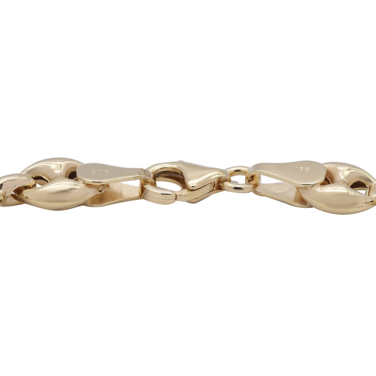 9K Yellow Gold Mariner Link Bracelet (Size 7.5) with Lobster Clasp, Gold Wt. 5.00 Gms