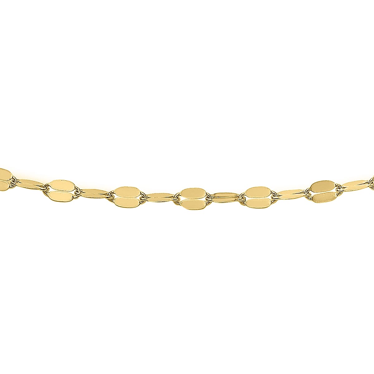 9K Yellow Gold Forzatina Bracelet (Size 7.5) with Spring Ring Clasp