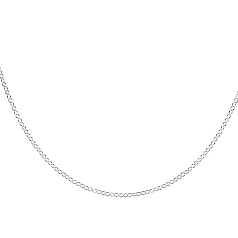 Sterling Silver Rolo Chain (Size 24) with Spring Ring Clasp