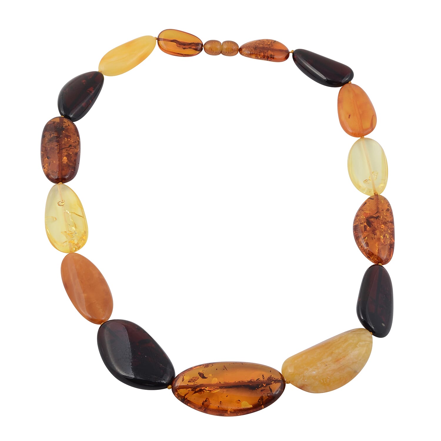 Multi Colour Baltic Amber Necklace (Size 19)