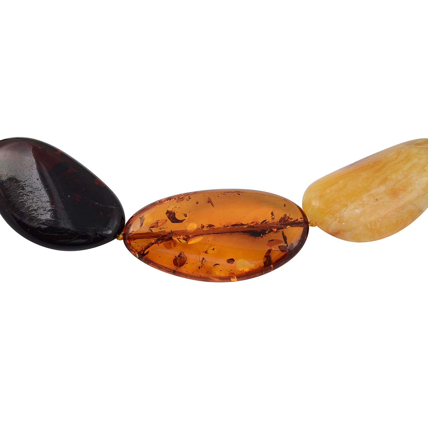 Multi Colour Baltic Amber Necklace (Size 19)