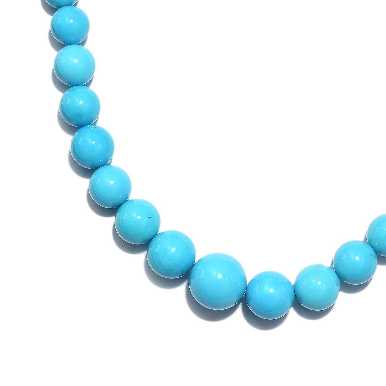 From Tucson - ILIANA 18K Y Gold AAAA Extremely Rare Size Sleeping Beauty Turquoise Necklace (Size 18) 175Ct.