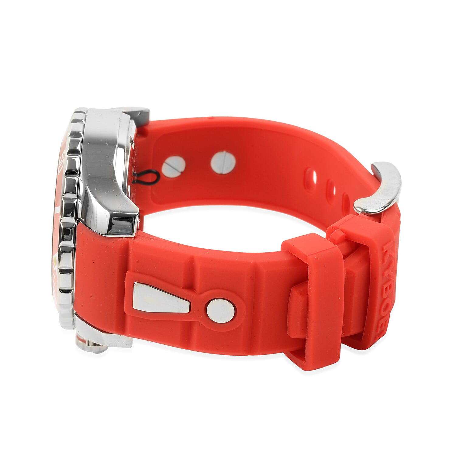 KYBOE Power Collection- Japanese Movement 100M Water Resistant Summer Romance LED Watch in Stainless Steel with Rotating Bezel -  48MM