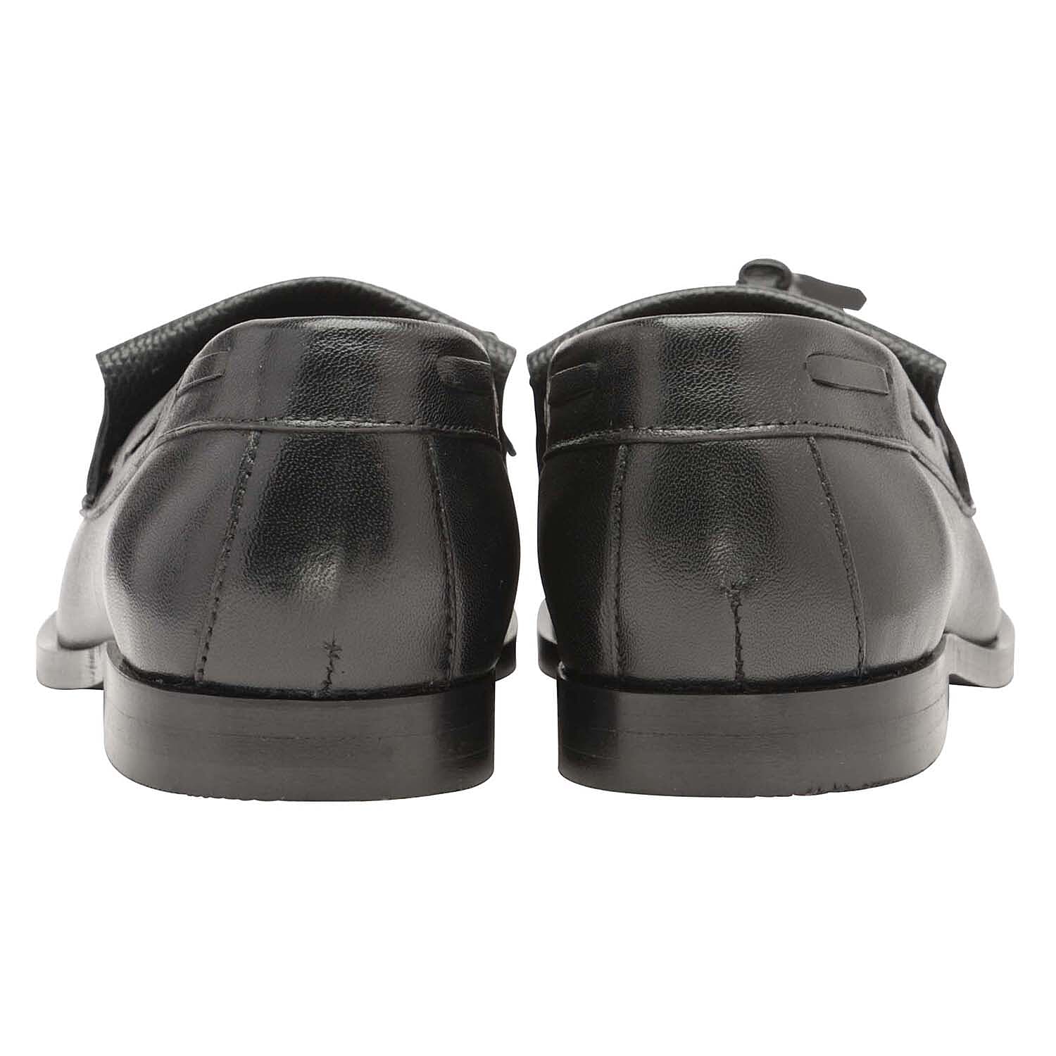 Ravel Black Croc Tilden Leather Low Heel Loafers