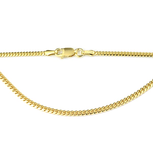 Bombe Chain in Yellow Gold Plated Sterling Silver 5.76 Grams 20 Inch ...