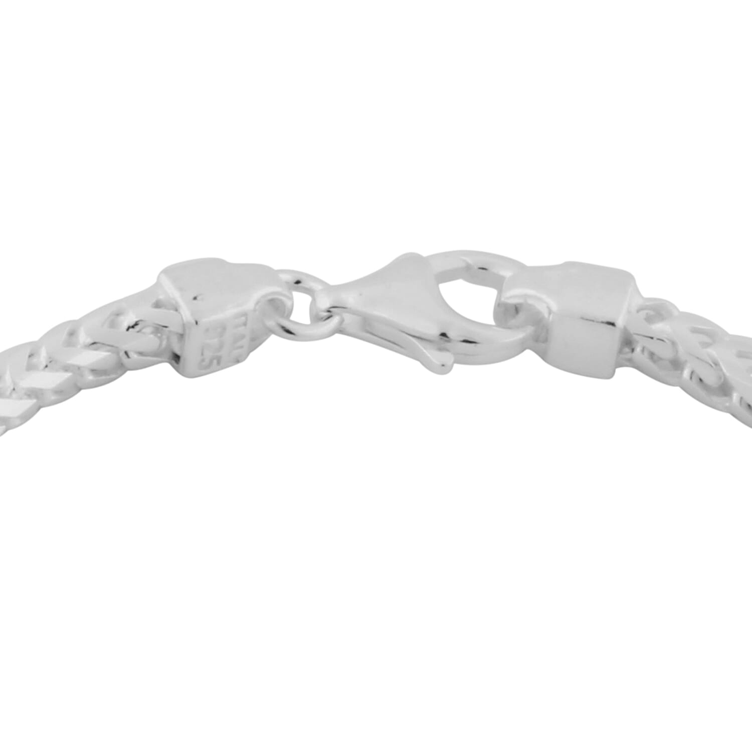 Made in Italy - Sterling Silver Franco Bracelet (Size 8), Silver wt 10.68 Gms