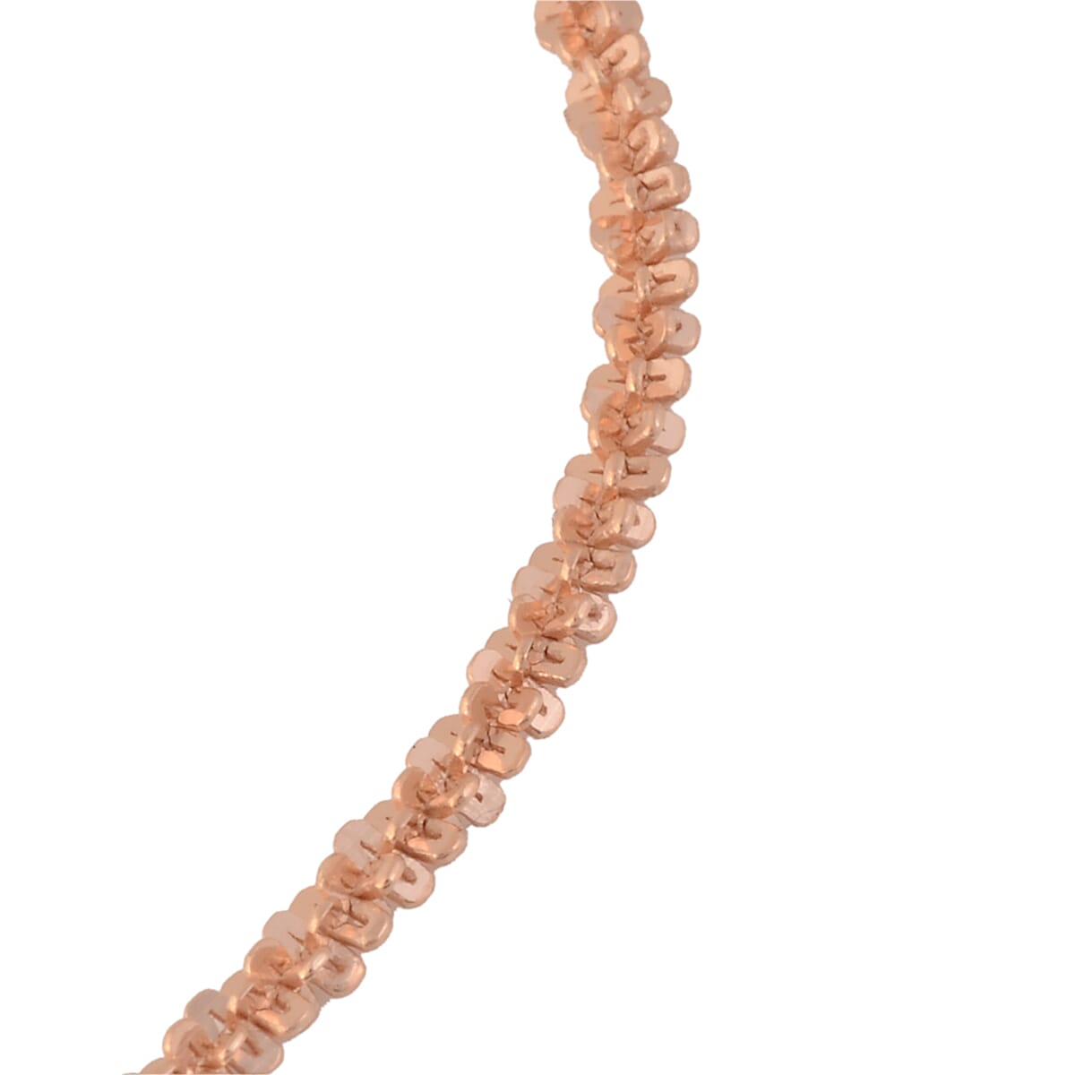 Made in Italy - Rose Gold Overlay Sterling Silver Sparkle Bracelet (Size 7.5)