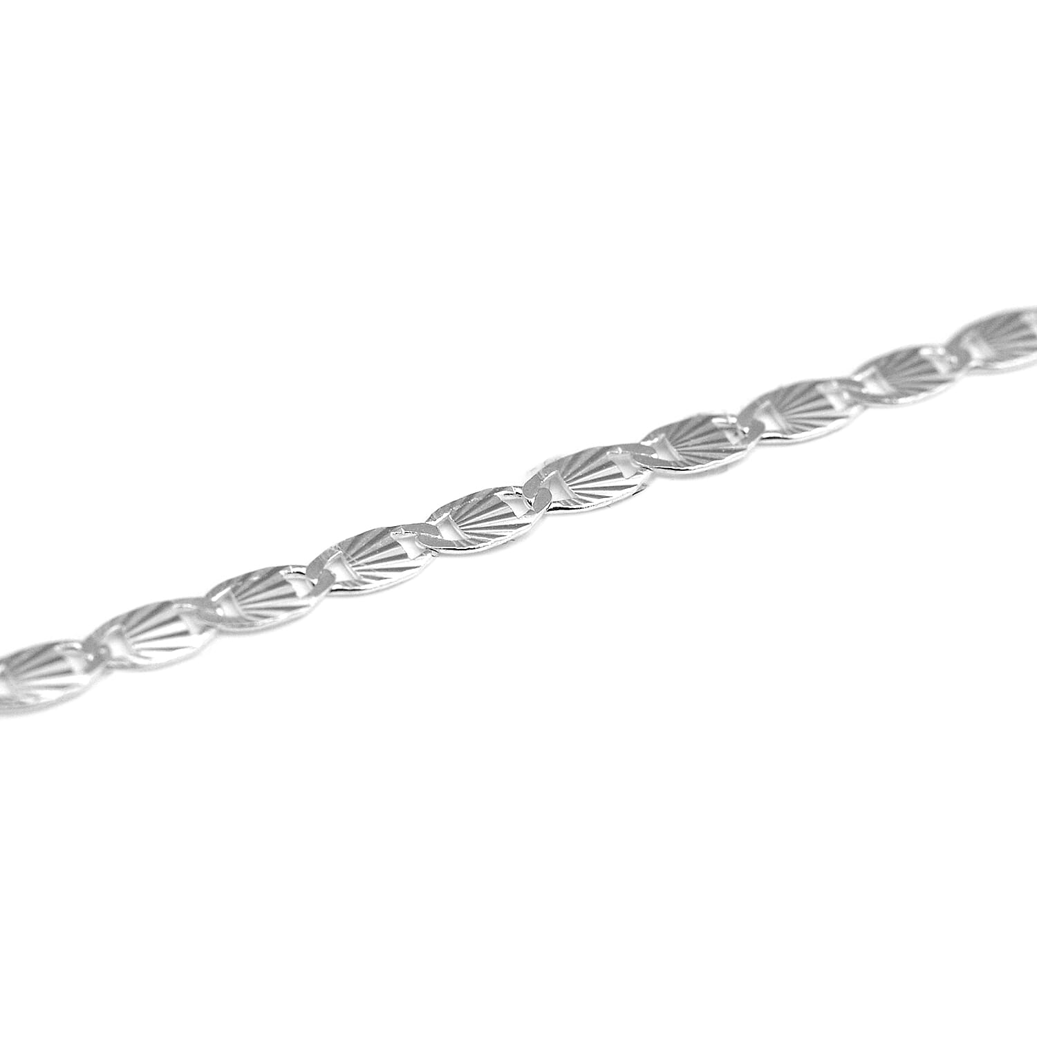 Italian Made Sterling Silver Valentino Necklace (Size 20)