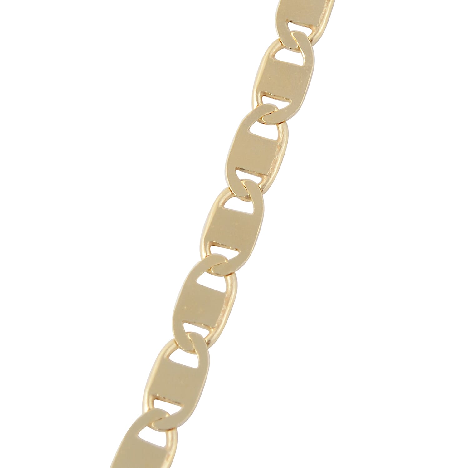 Italian Made- 14K Gold Overlay Sterling Silver Valentino Necklace (Size 20)