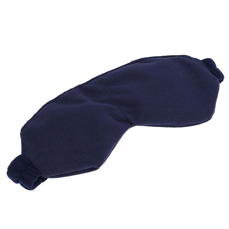 Polyester Fleece Eye Mask with Shungite (Size 22x10 Cm) - Navy Blue