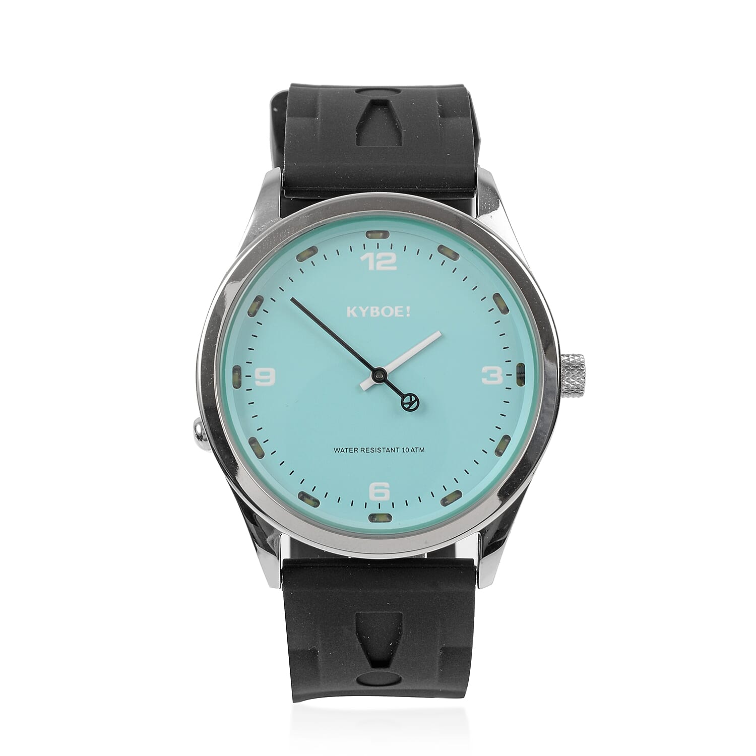 KYBOE Evolve Japanese Movement 100M Water Resistant Deep Splash  LED Watch in Stainless Steel and Black Strap