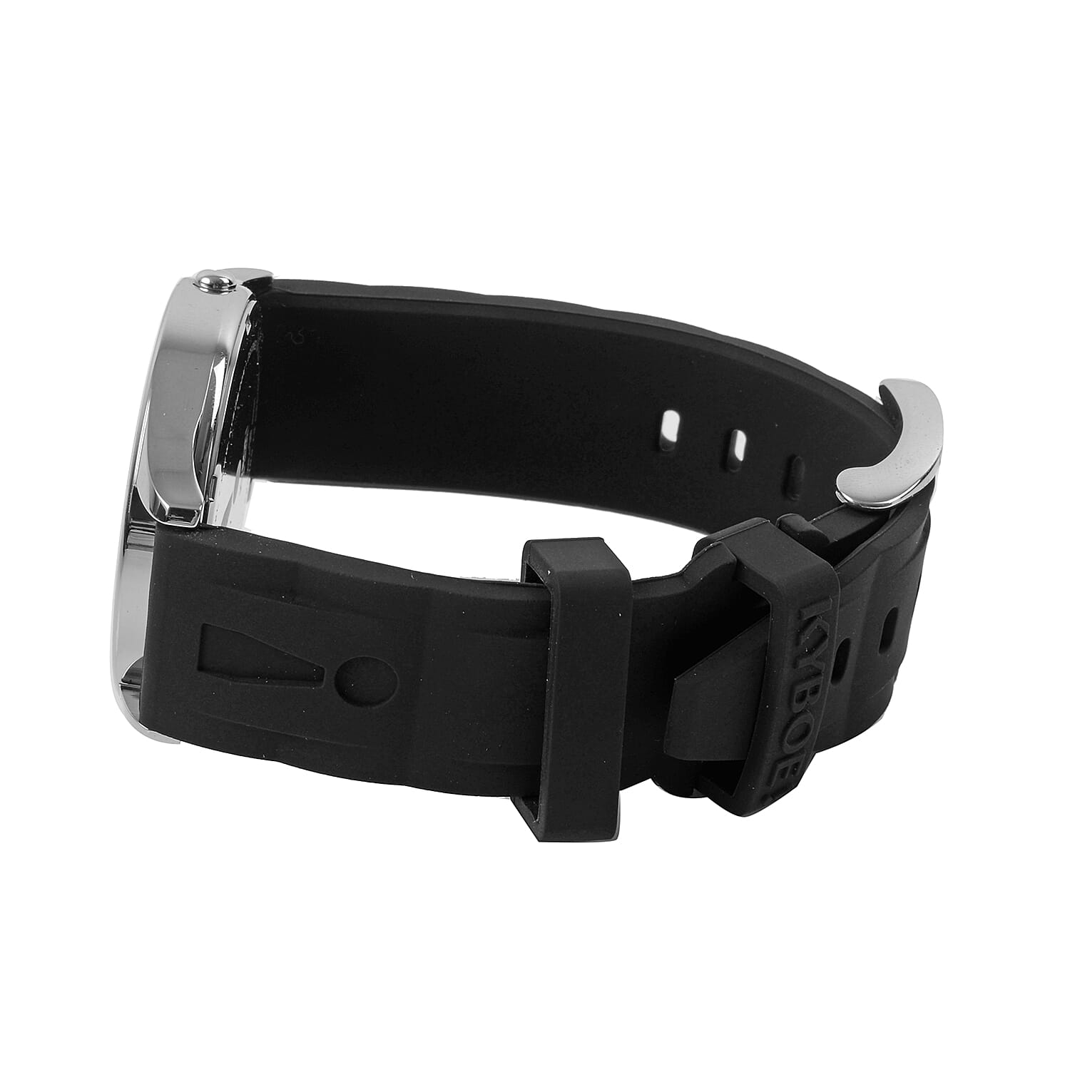 KYBOE Evolve Japanese Movement 100M Water Resistant Deep Splash  LED Watch in Stainless Steel and Black Strap