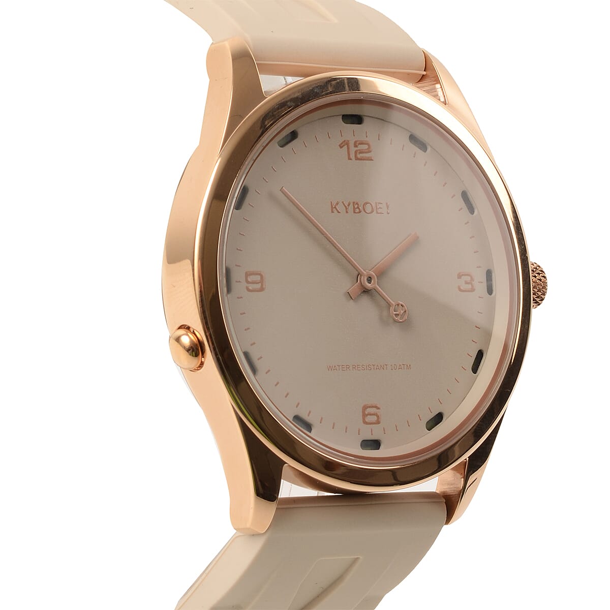 KYBOE Evolve Japanese Movement 100M Water Resistant Nude LED Watch in Stainless Steel