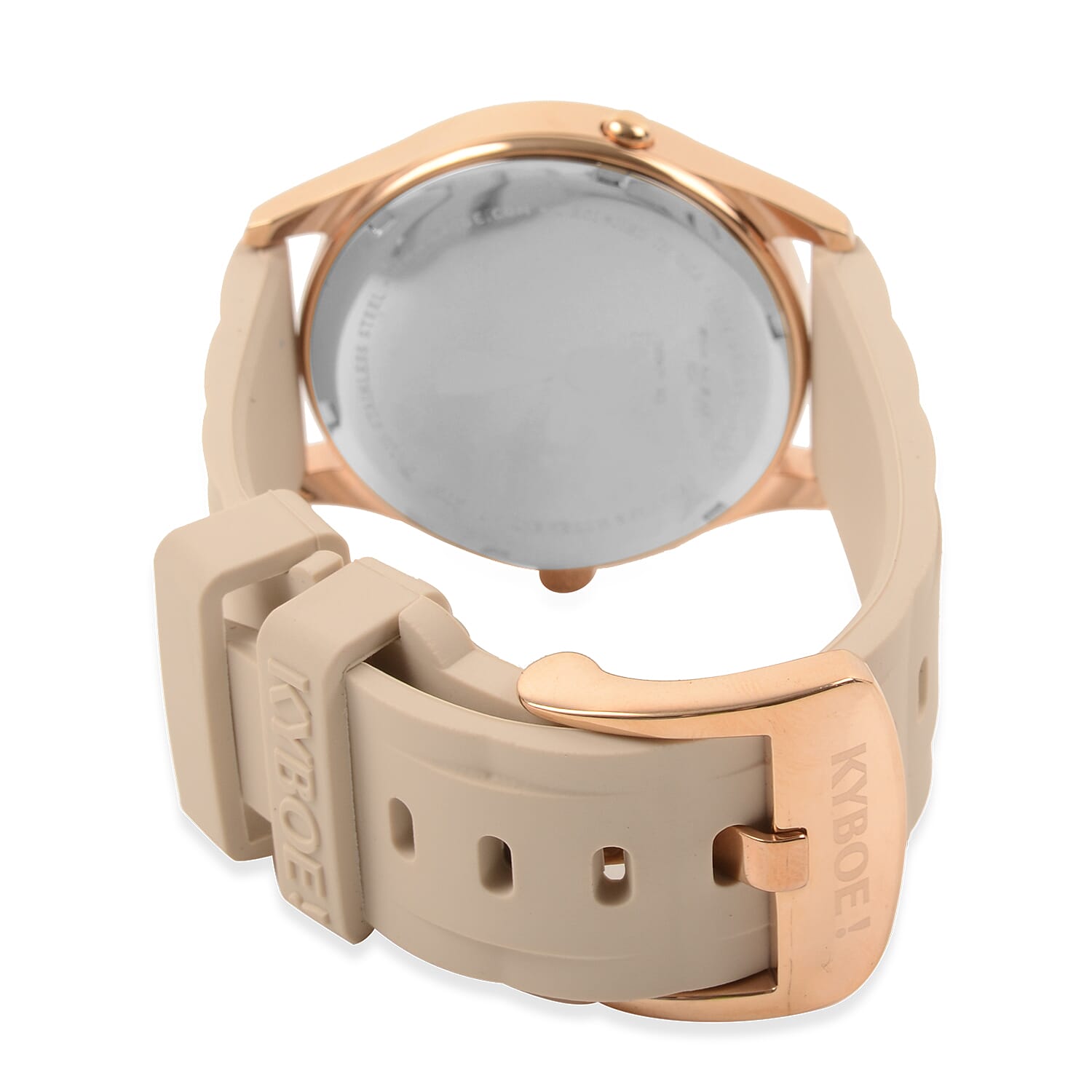 KYBOE Evolve Japanese Movement 100M Water Resistant Nude LED Watch in Stainless Steel