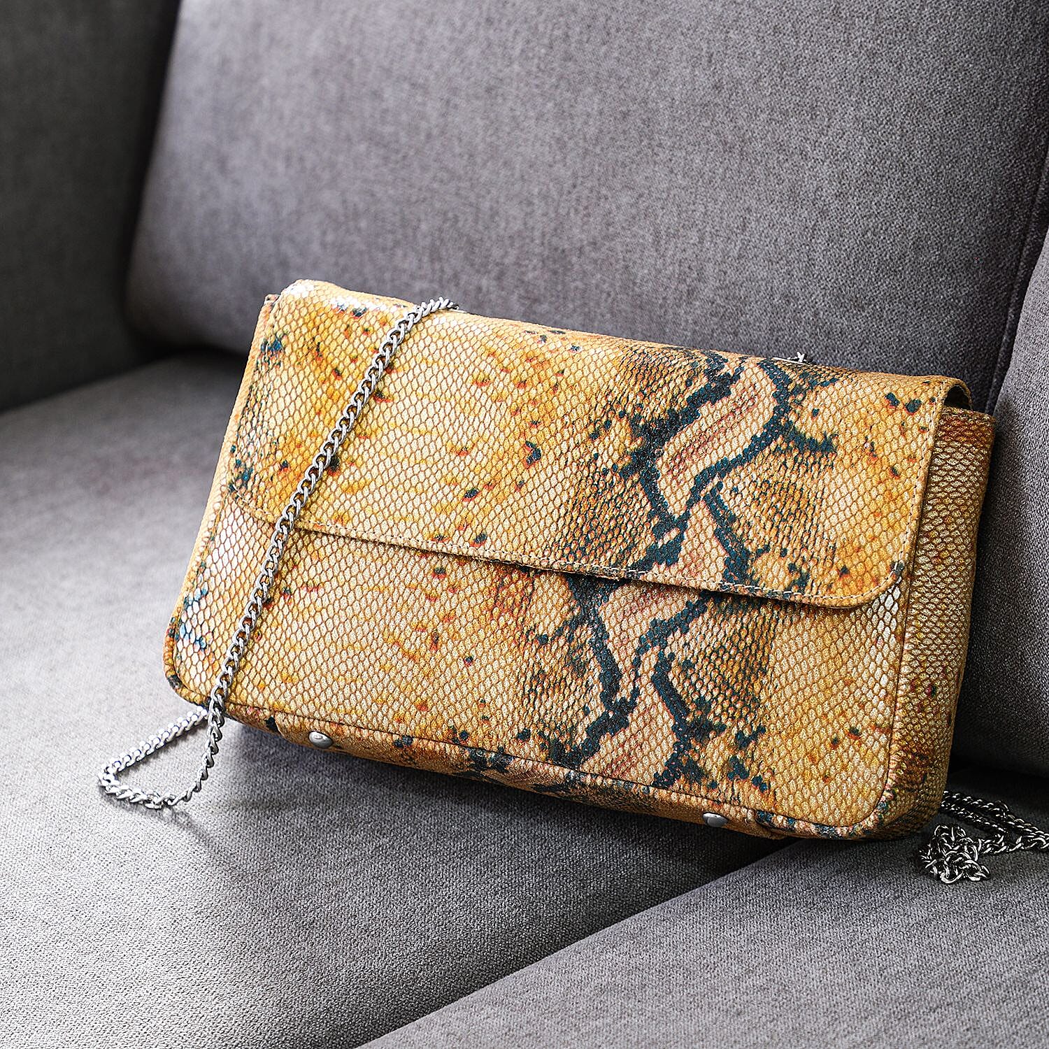 Snake print deals sling bag