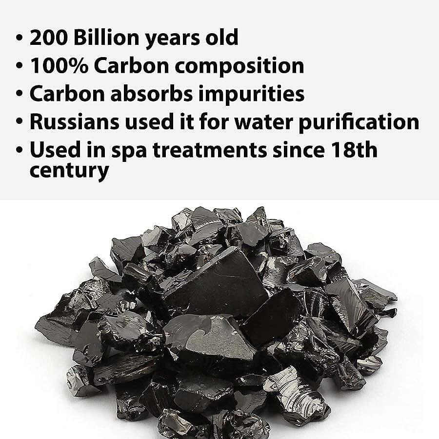 Geometric Design Table Decor with Hanging Shungite (40 Ct.) in Gold Tone (Size 7.62x7.62 Cm)