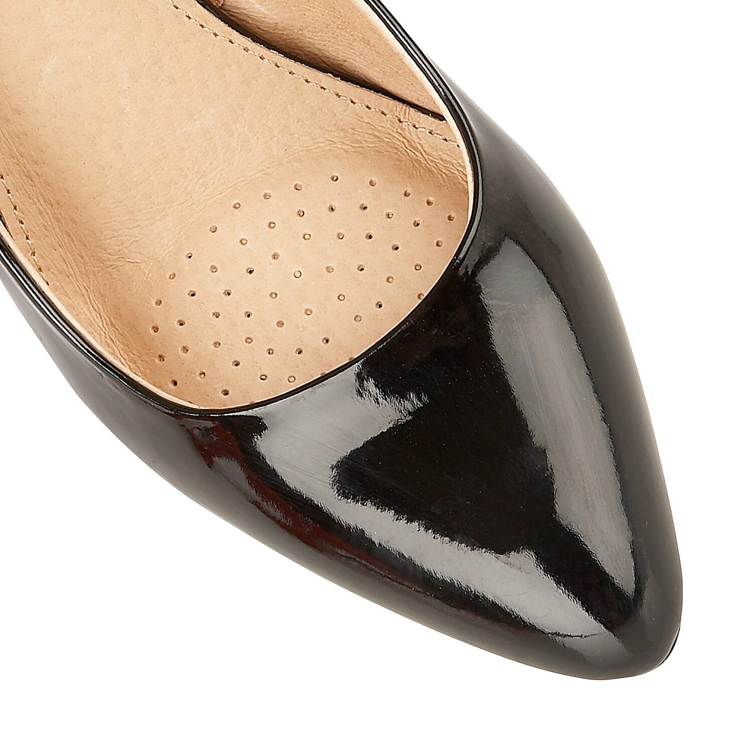 Lotus Black Patent Holly Court Shoes (Size 3)