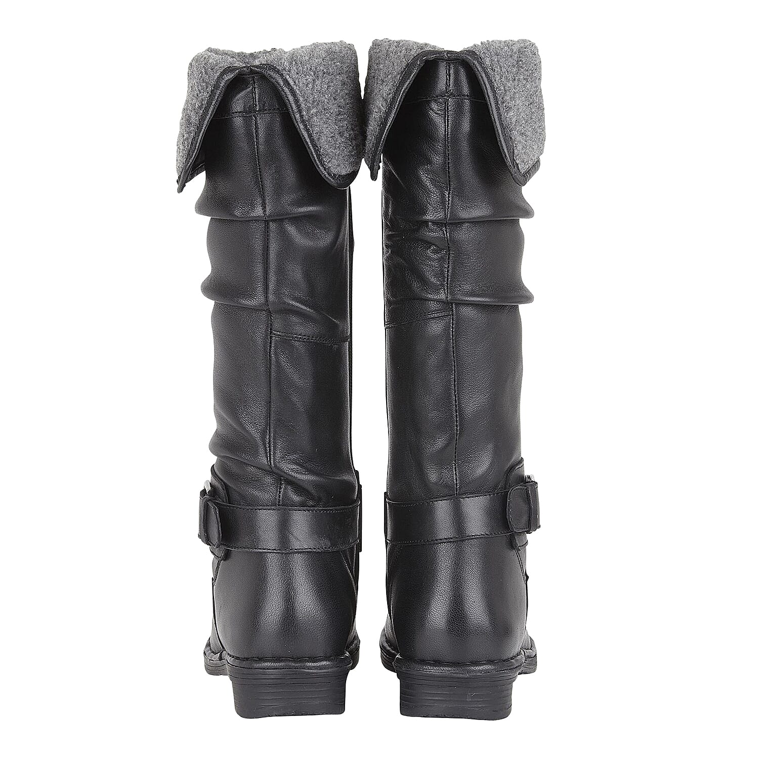 Lotus Black Leather Talitha Knee-High Boots (Size 3)