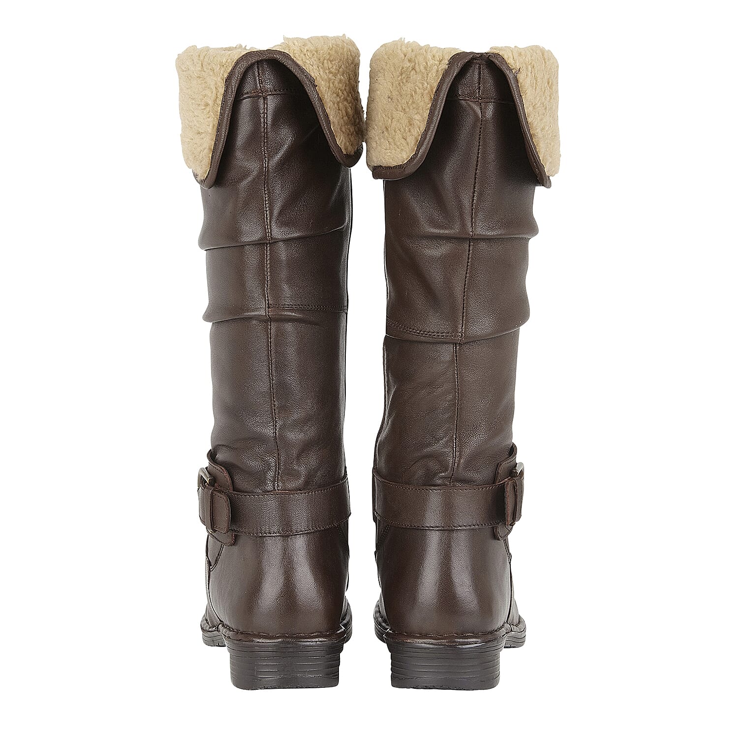 Lotus Brown Leather Talitha Knee-High Boots (Size 3)