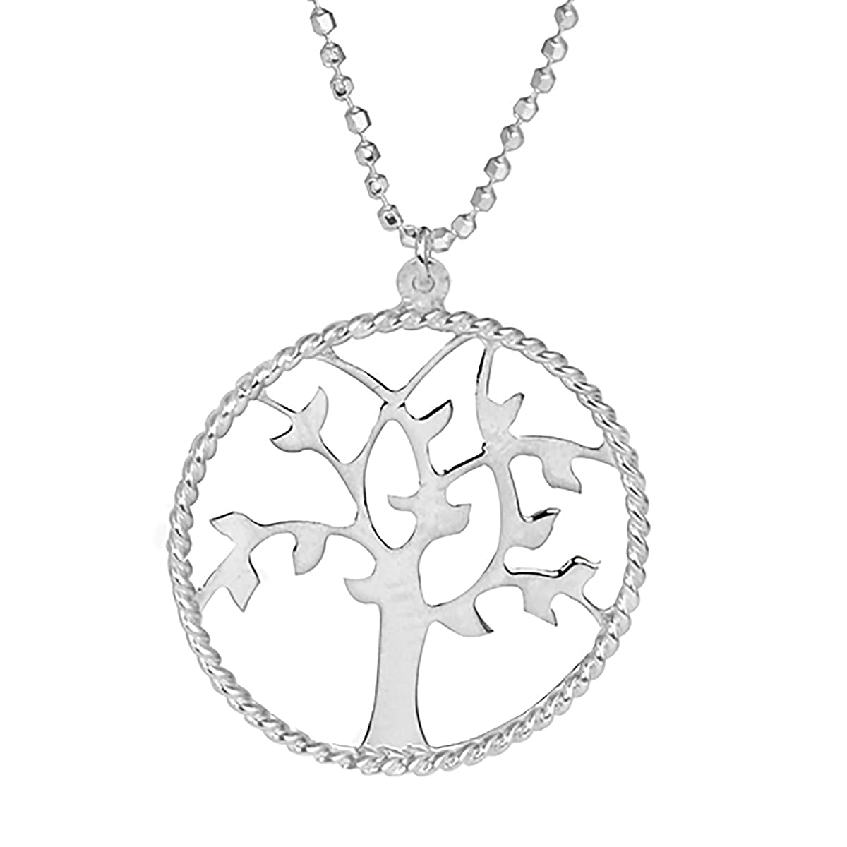 Sterling Silver Tree of Life Necklace (Size 18)