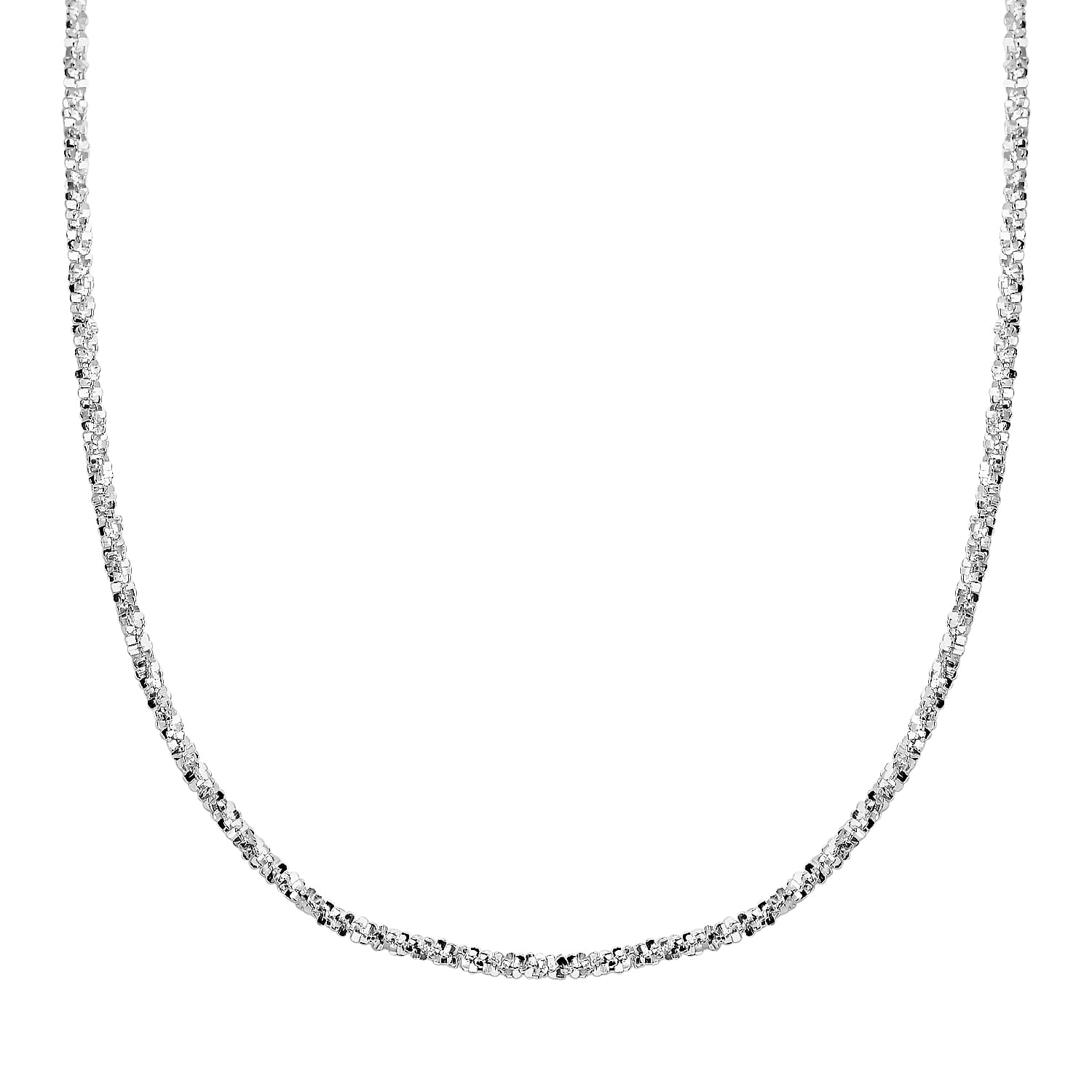 Vicenza Collection- Sterling Silver Adjustable Slider Chain (Size 24)