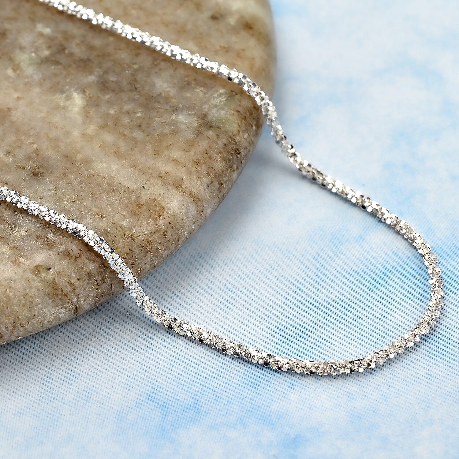 Vicenza Collection- Sterling Silver Adjustable Slider Chain (Size 24)