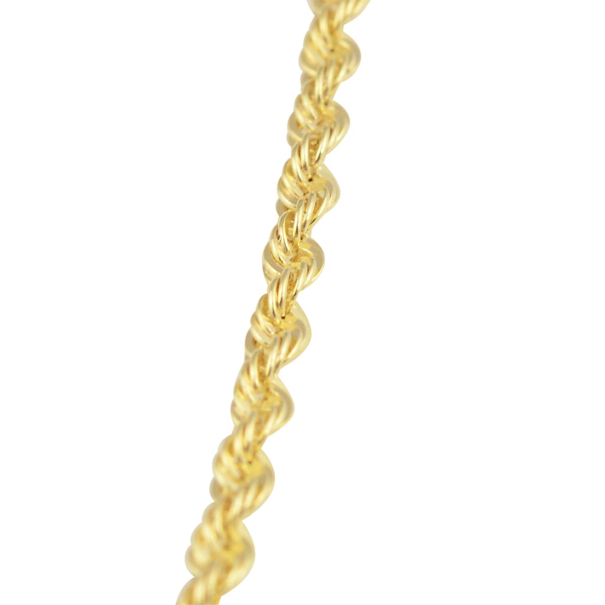 JCK Vegas Collection 9K Yellow Gold Rope Necklace (Size 36), Gold wt 4.35 Gms