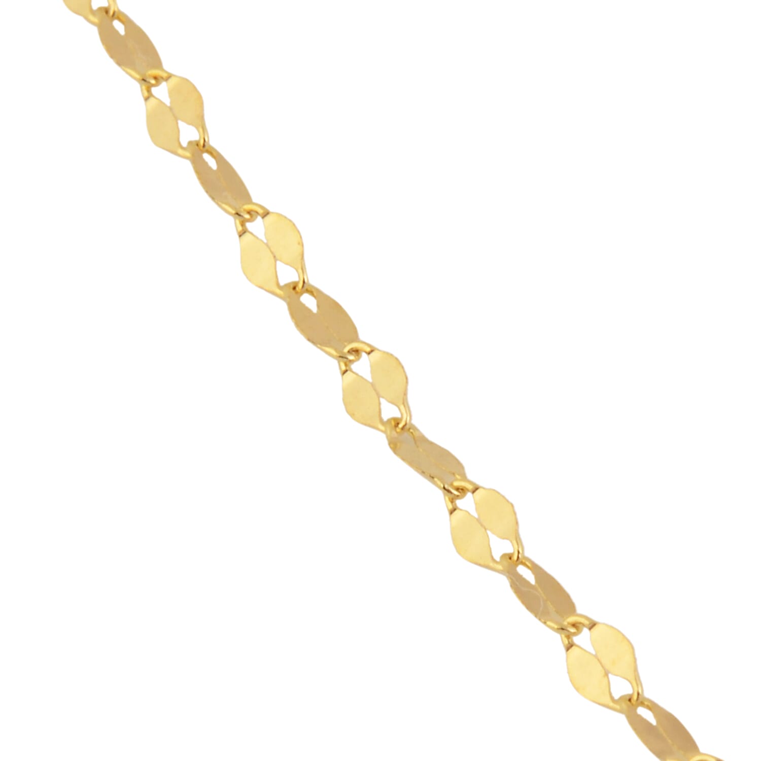 JCK Vegas Collection 9K Yellow Gold Valentino Necklace (Size 20) with Spring Ring Clasp