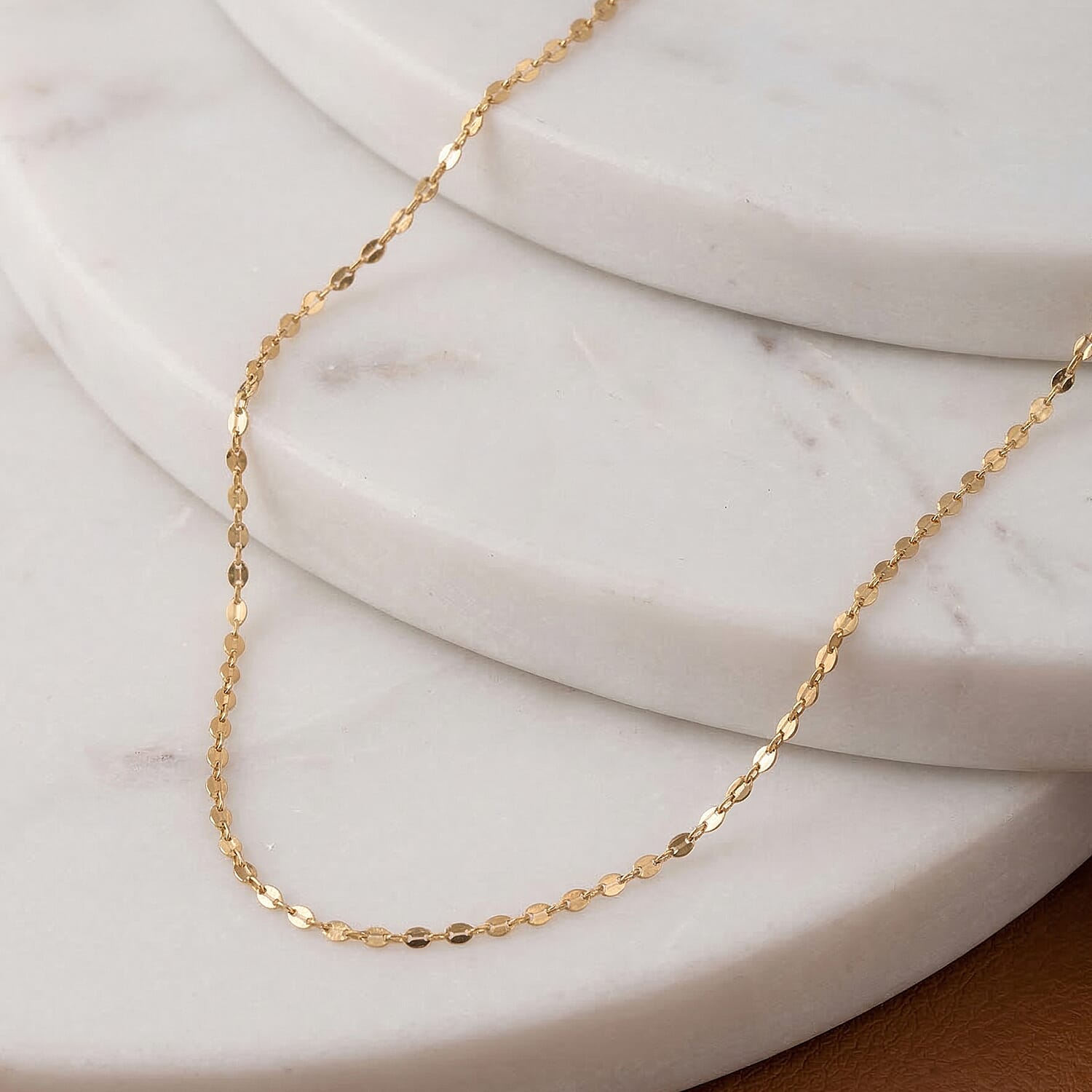 Surabaya Gold Deal  - 9K Yellow Gold Chain (Size 20) with Spring Ring Clasp