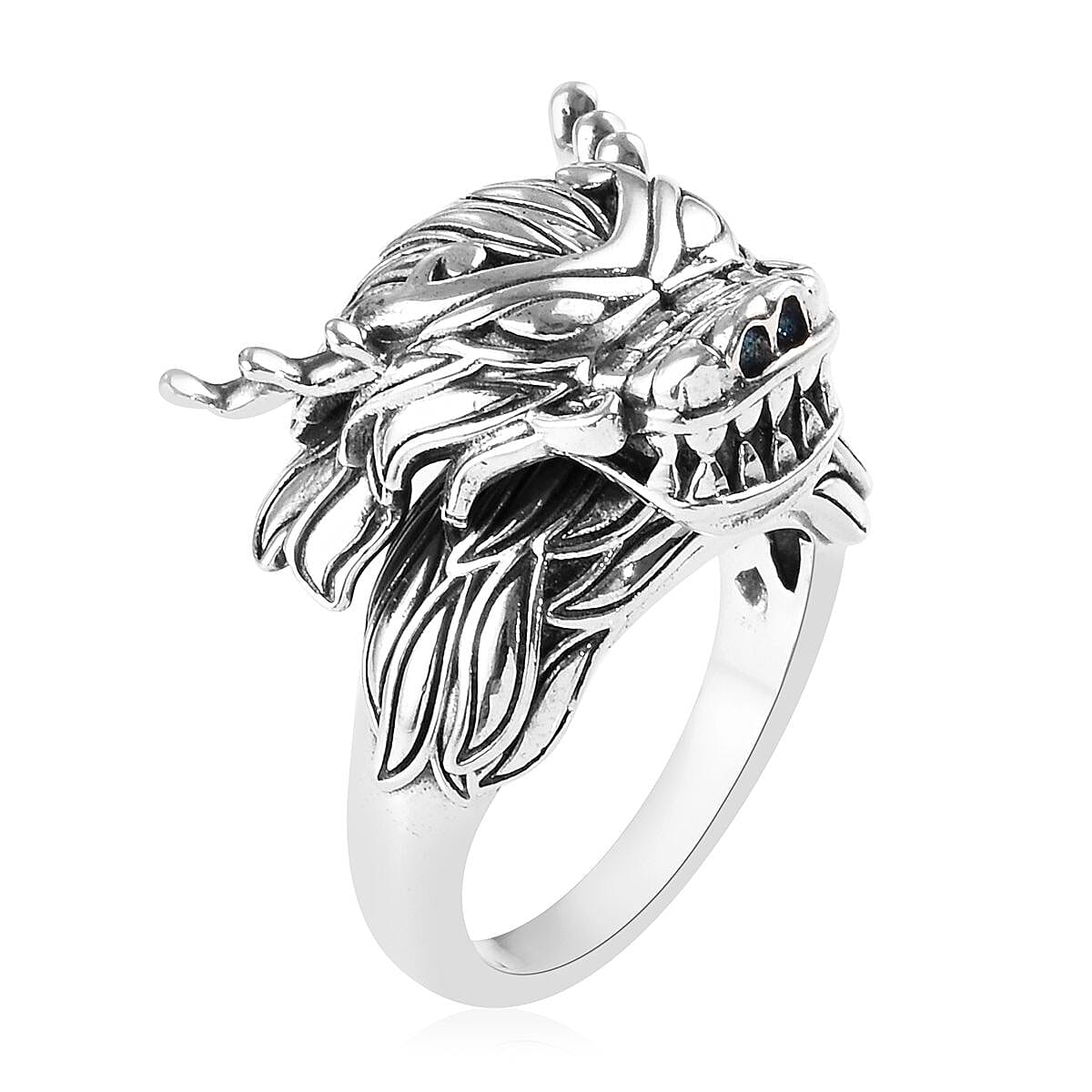Sterling Silver Dragon Ring, Silver wt 11.40 Gms