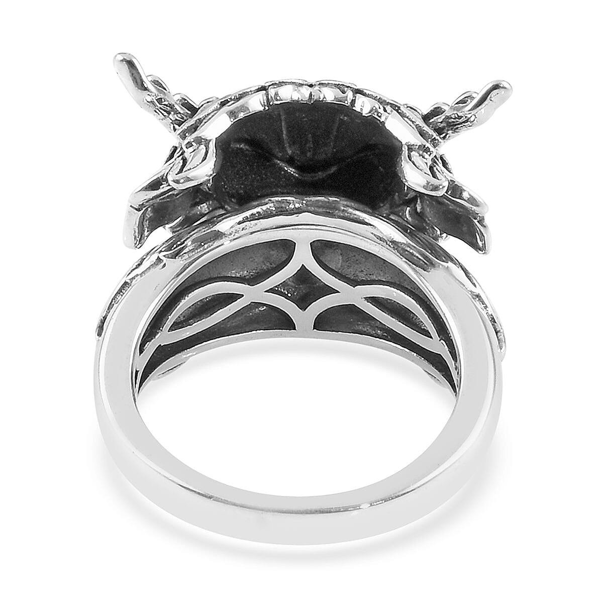 Sterling Silver Dragon Ring, Silver wt 11.40 Gms