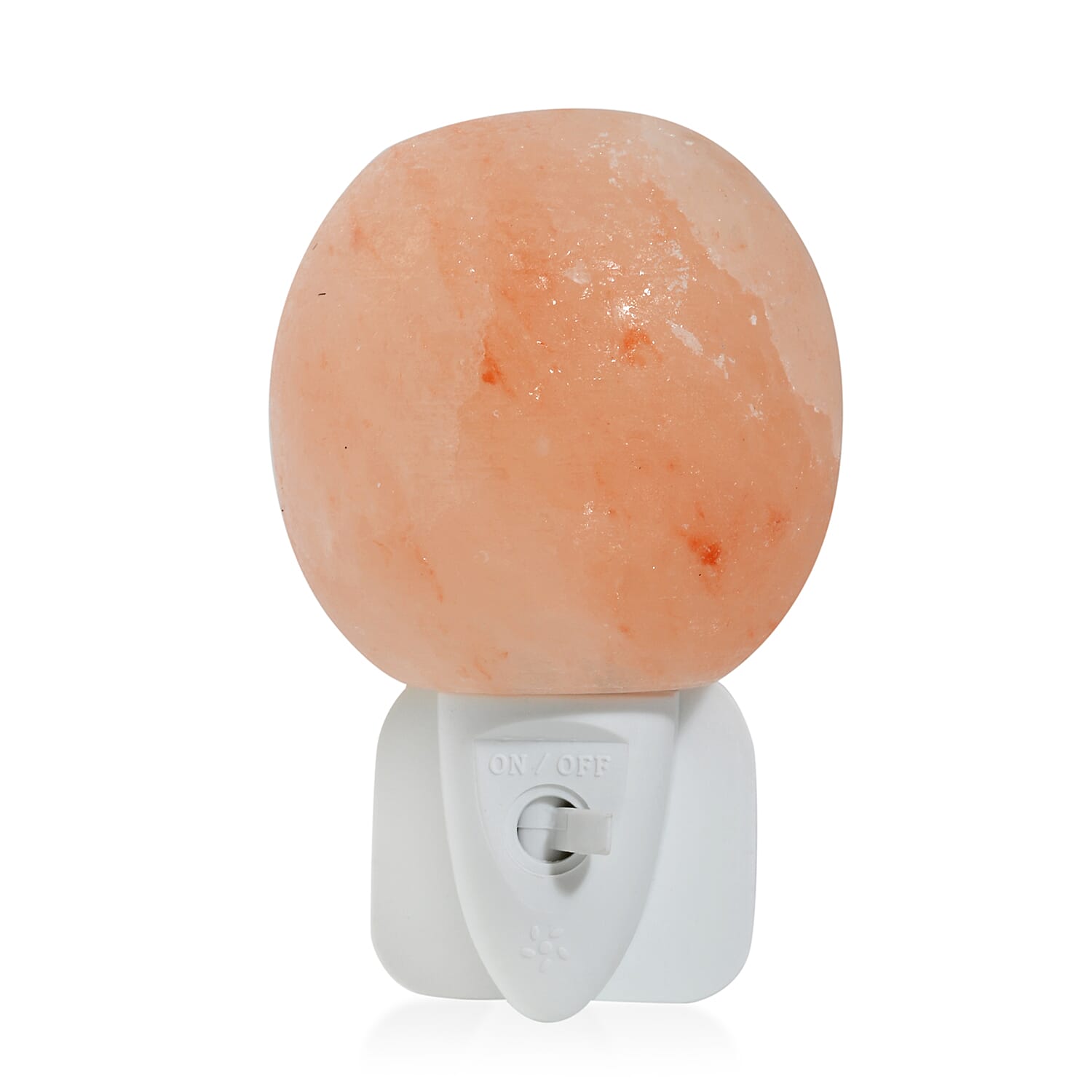 Round Shape Himalayan Salt Night Light Lamp - Pink 0.5 Kg(1.1 Lbs)