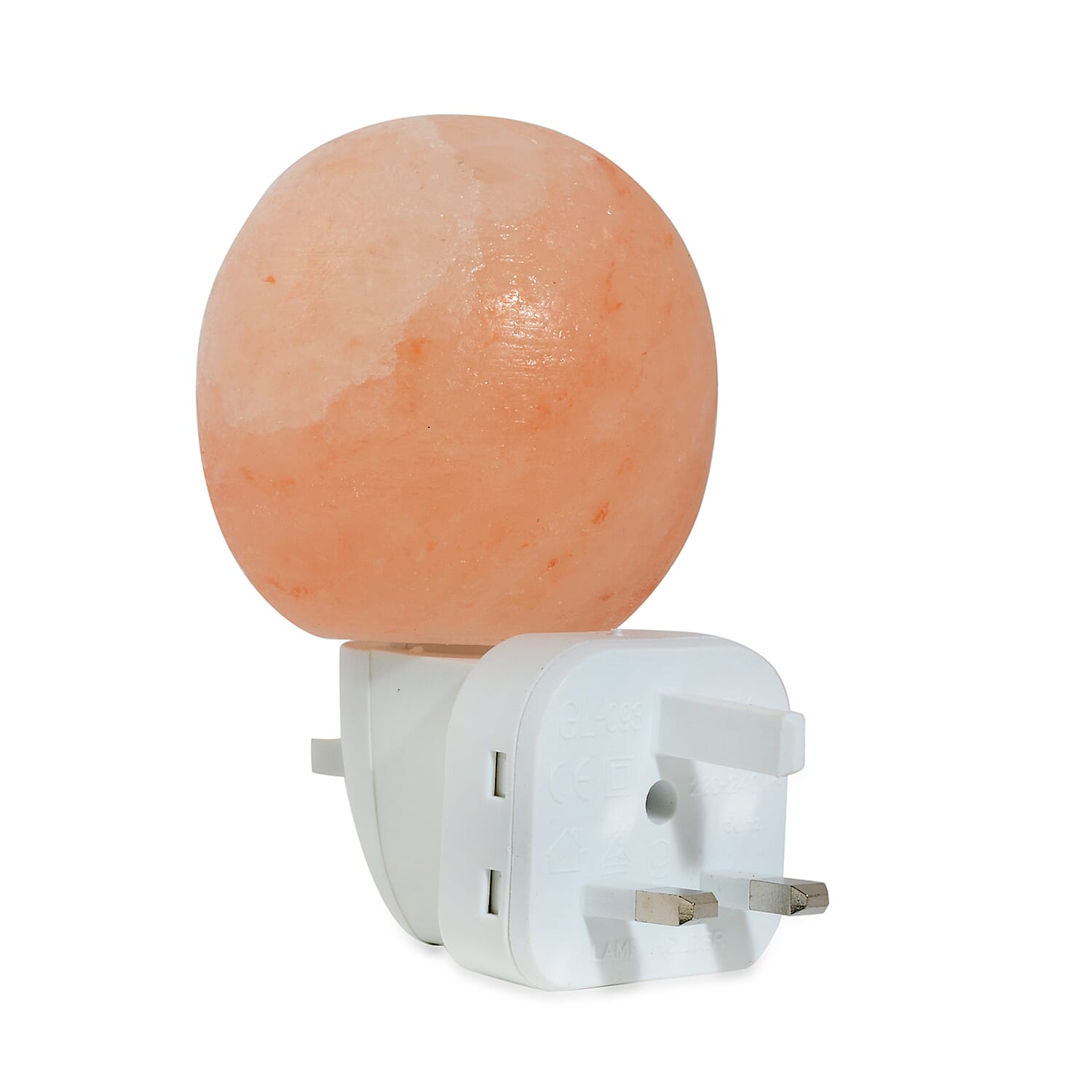 Round Shape Himalayan Salt Night Light Lamp - Pink 0.5 Kg(1.1 Lbs)
