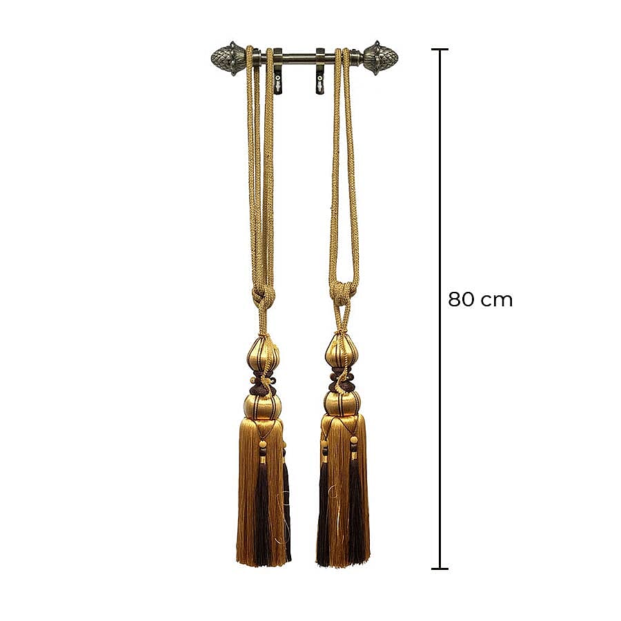 Signare Tapestry - Set Of 2 Wall Hanging Tassels (L: 80cm)