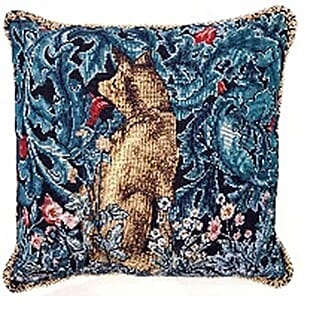 Signare Tapestry Art - Cushion Cover Inspired by William Morris The Fox (45x45cm)