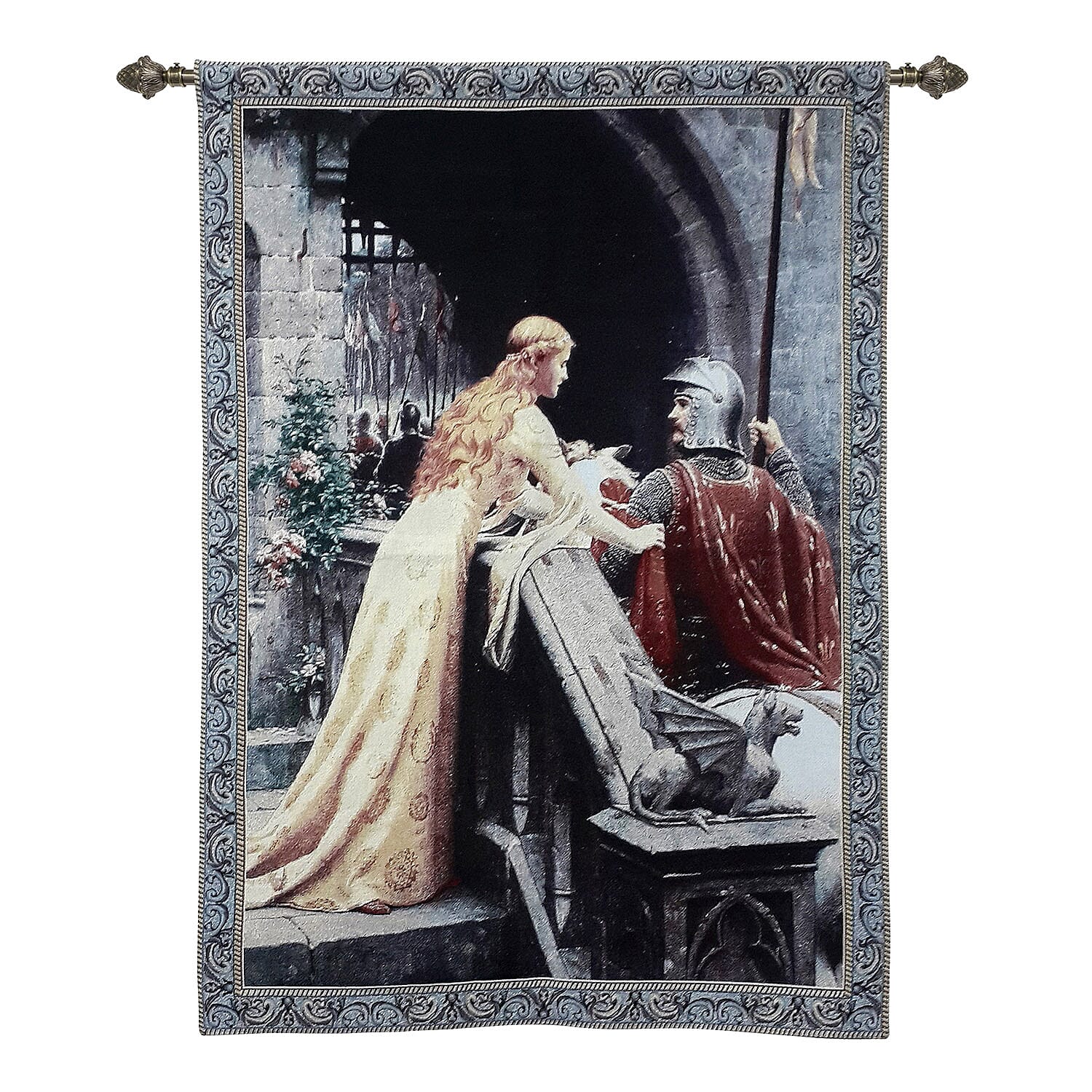Signare Tapestry - Edmund Blair Leighton Gods Speed Wall Hanging (Size 139x98 Cm)