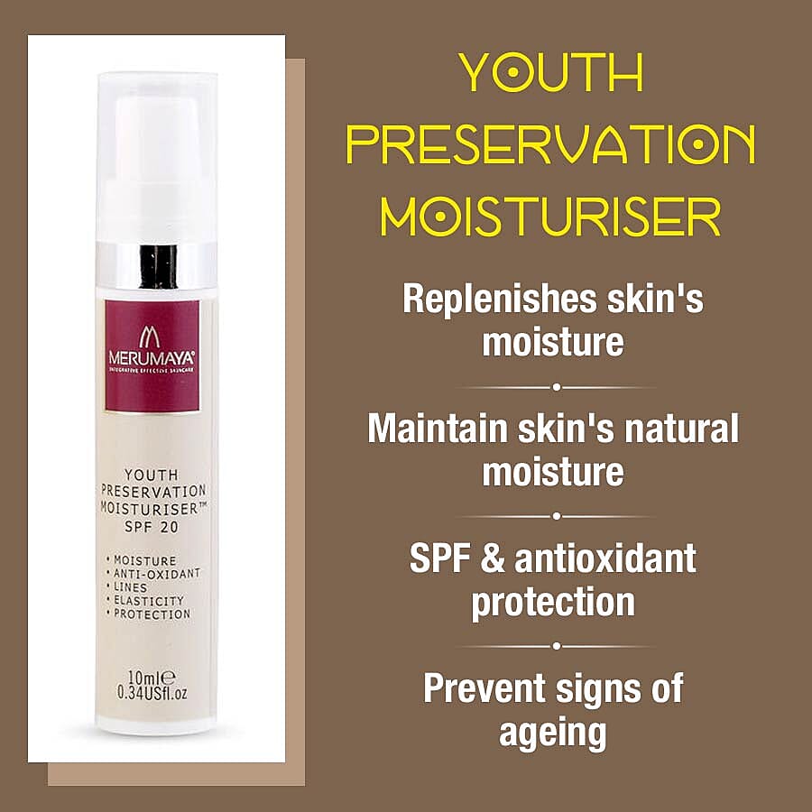 MeruMaya: Skincare Starter Set (Incl. Melting Cleansing Balm - 25ml, Gentle Exfoliating Toner - 30ml & Youth Preservation Moisturiser - 10ml)