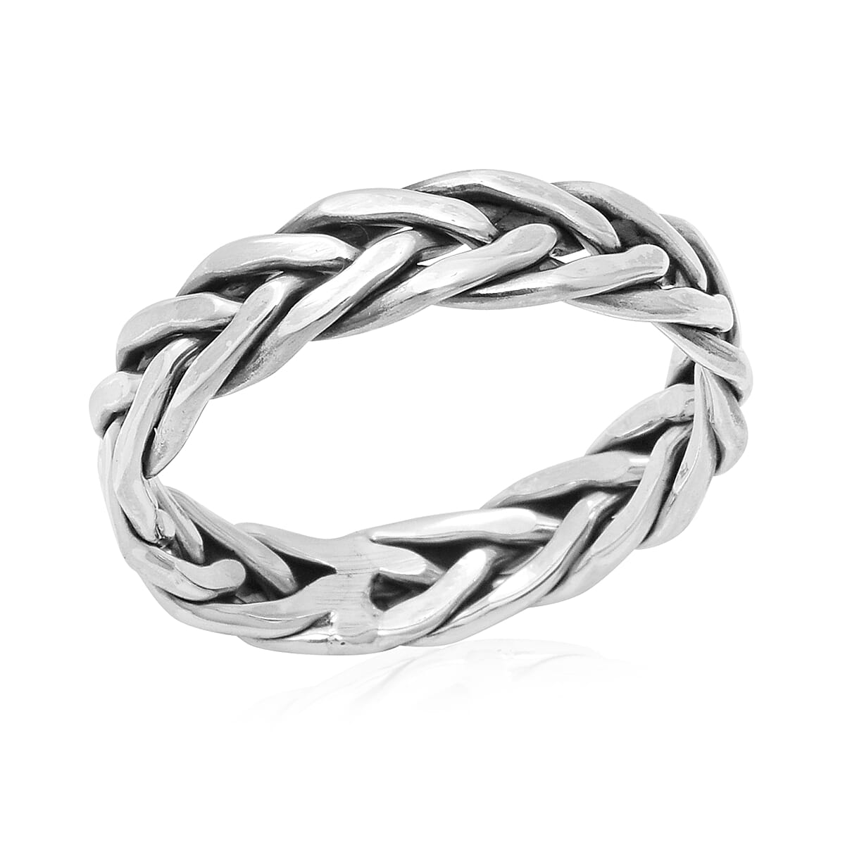 Sterling Silver Braided Band Ring