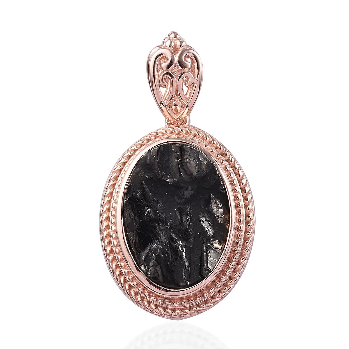 Elite Shungite Magnetic Pendant in Rose Gold Tone