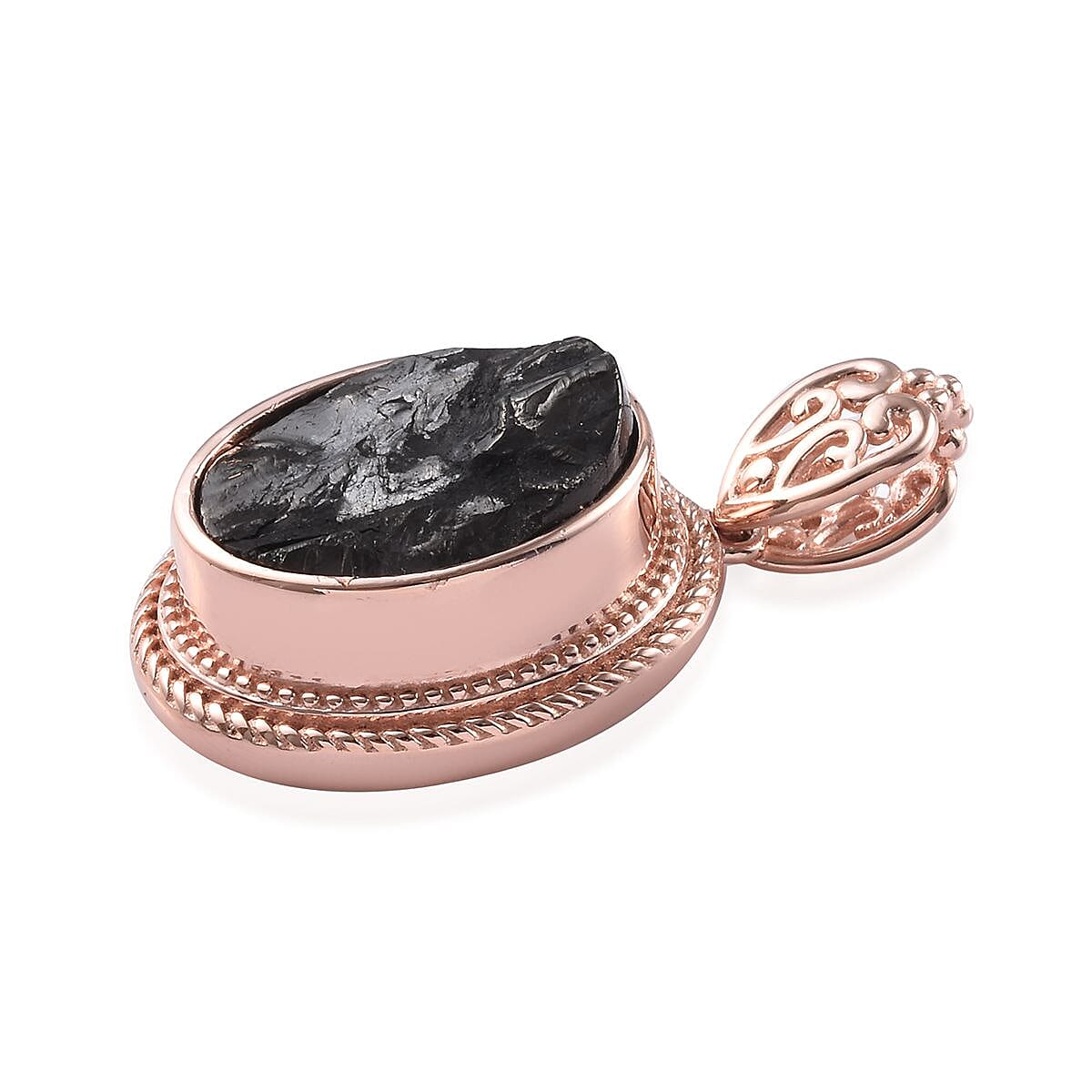 Elite Shungite Magnetic Pendant in Rose Gold Tone