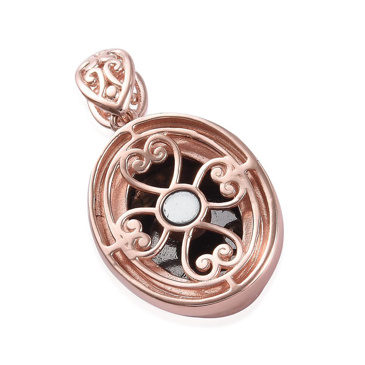 Elite Shungite Magnetic Pendant in Rose Gold Tone