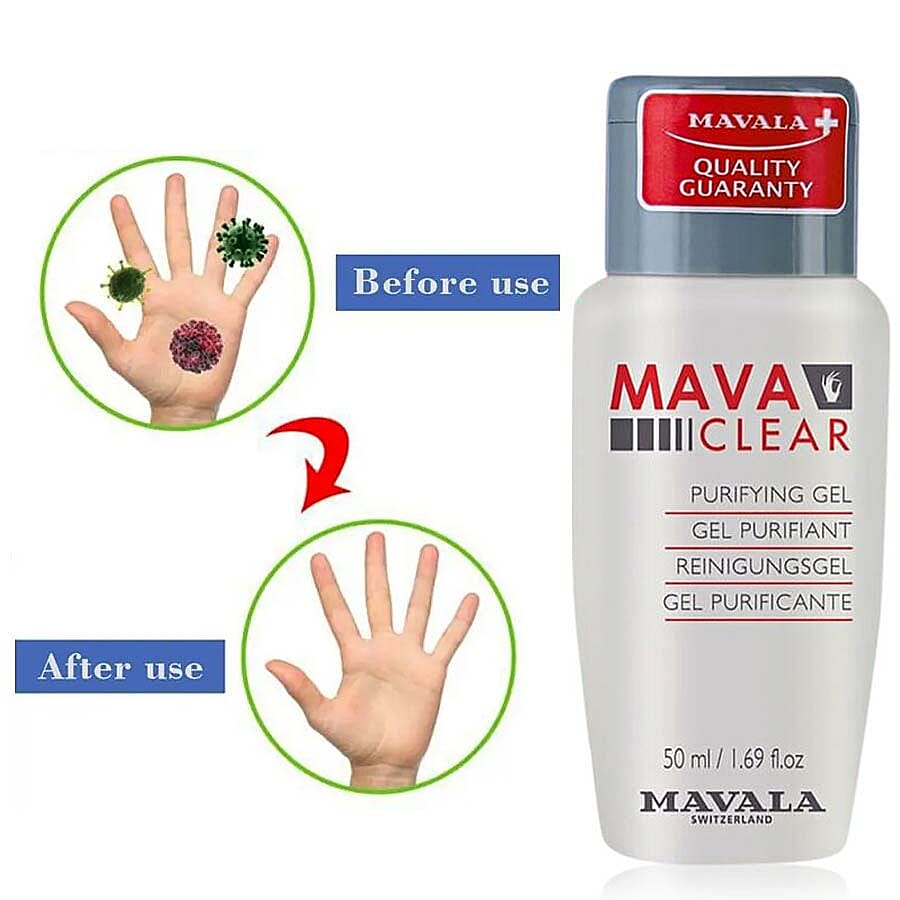 Mavala: Active Hand Sanitiser Gel 64% Alcohol- 50ml