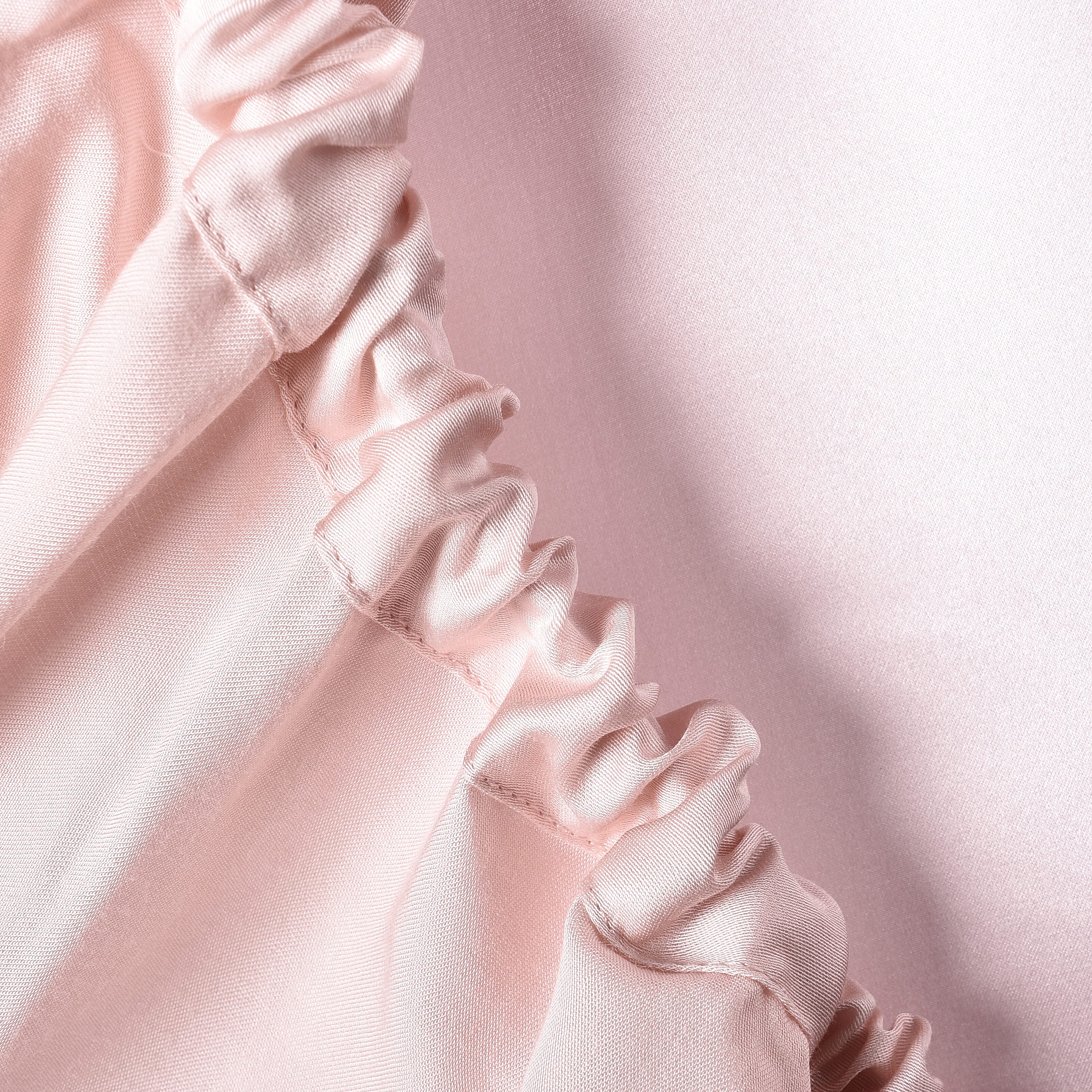 100% Top Mulberry Silk Fitted Sheet Infused with Hyalu & Argan Oil(Size 140x190+30 Cm) - Pink