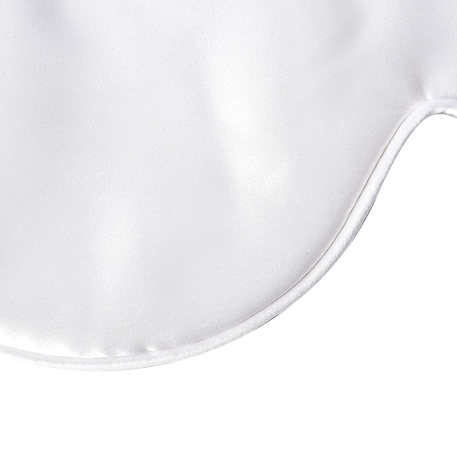 Hyalu & Argan Oil Infused Mulberry Silk Eye Mask with Adjustable Elastic Band (Size 23x10 Cm) - Ivory